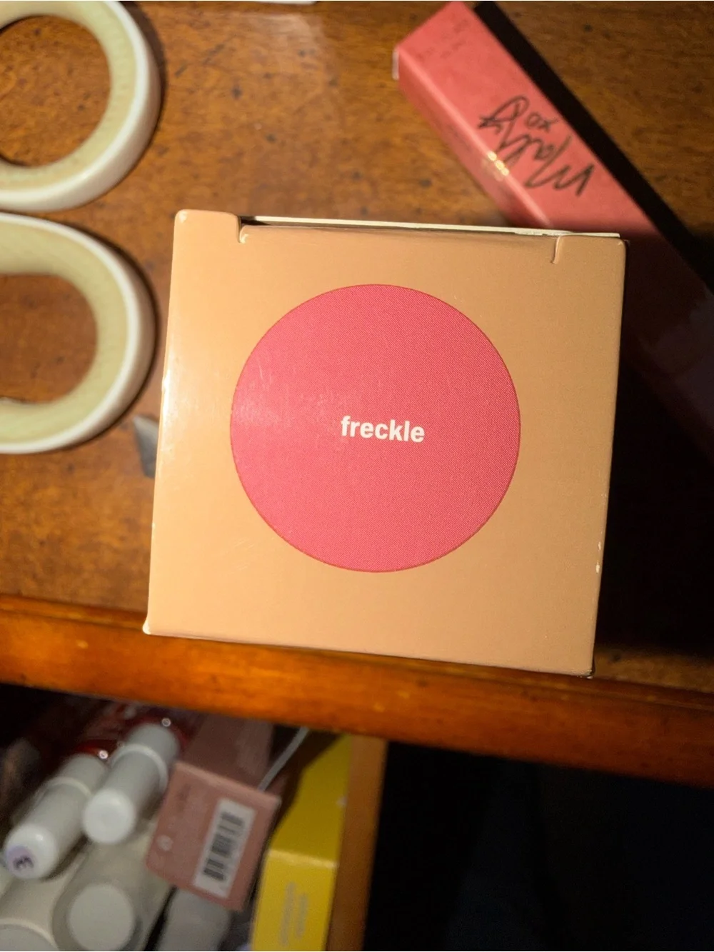 rhode Pocket Blush - shade is Freckle
